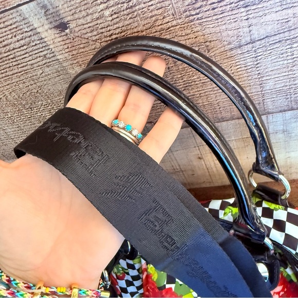 Vintage Betseyville Betsey Johnson Rose Checkered Women's Bag - Picture 7 of 9